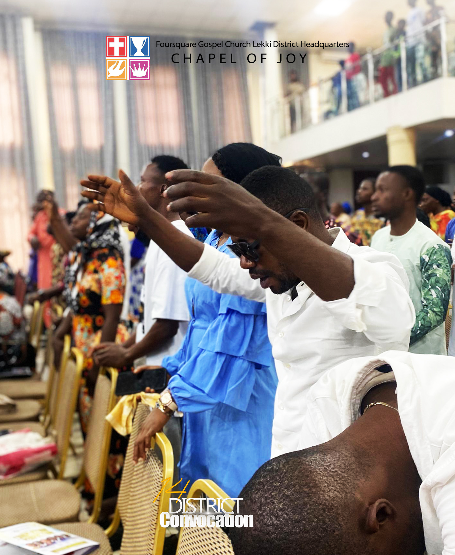 Congregation in praise